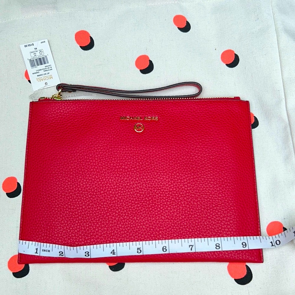 Michael Kors large zip wrislet